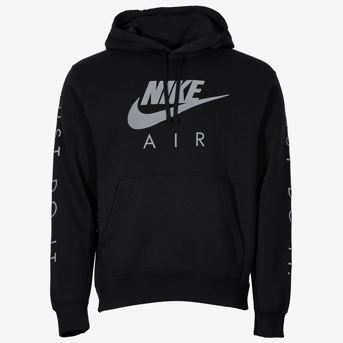 Nike Air Just Do It Mens Hoodie Black Silver 1