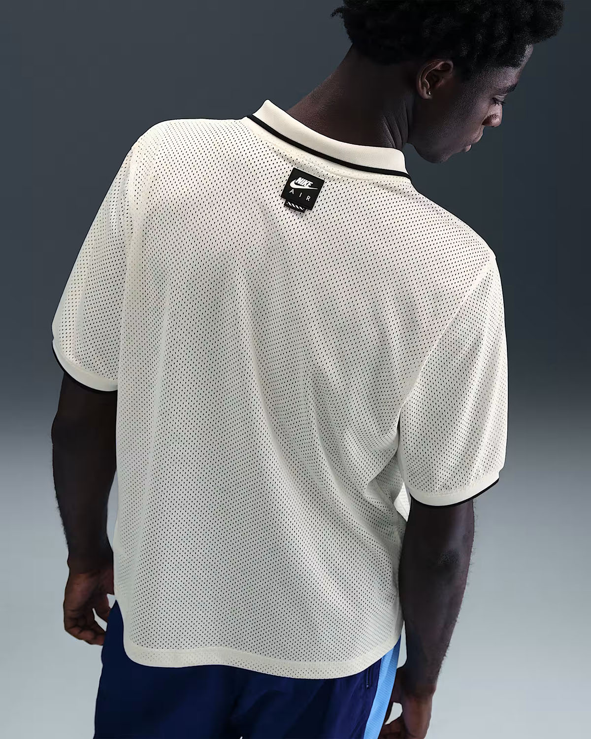 Nike Air Mens Soccer Jersey Sail Black 2