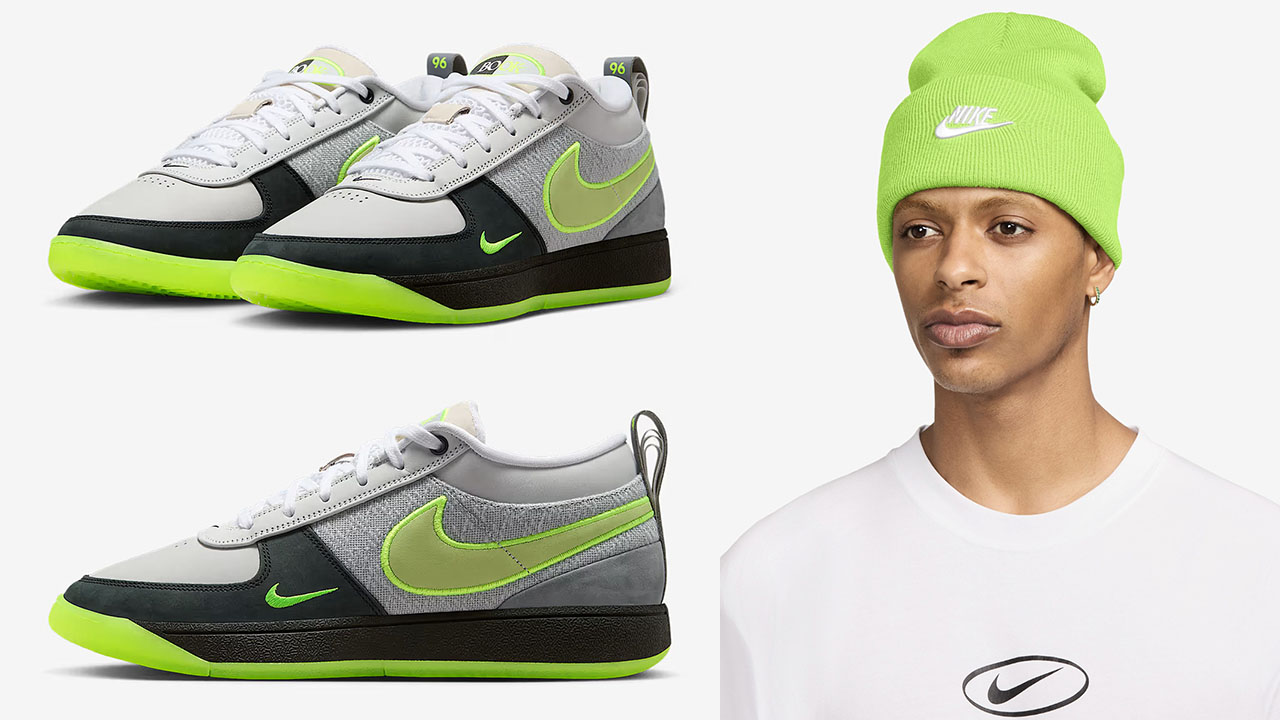 Nike Book 1 Air Max 95 Neon x Nike Peak Futura Beanie Hat Outfit