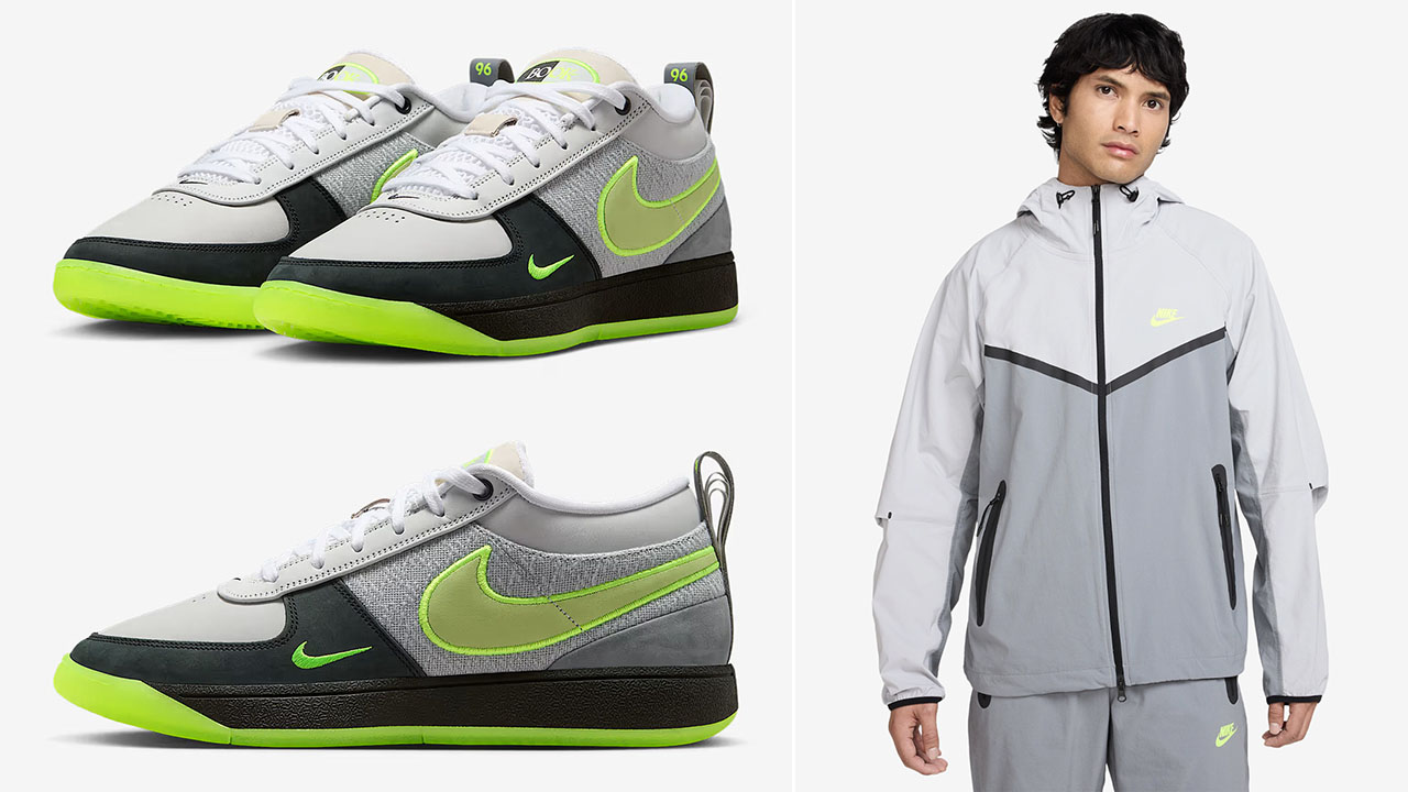 Nike Book 1 Air Max 95 Neon x Nike Tech Woven Jacket Outfit