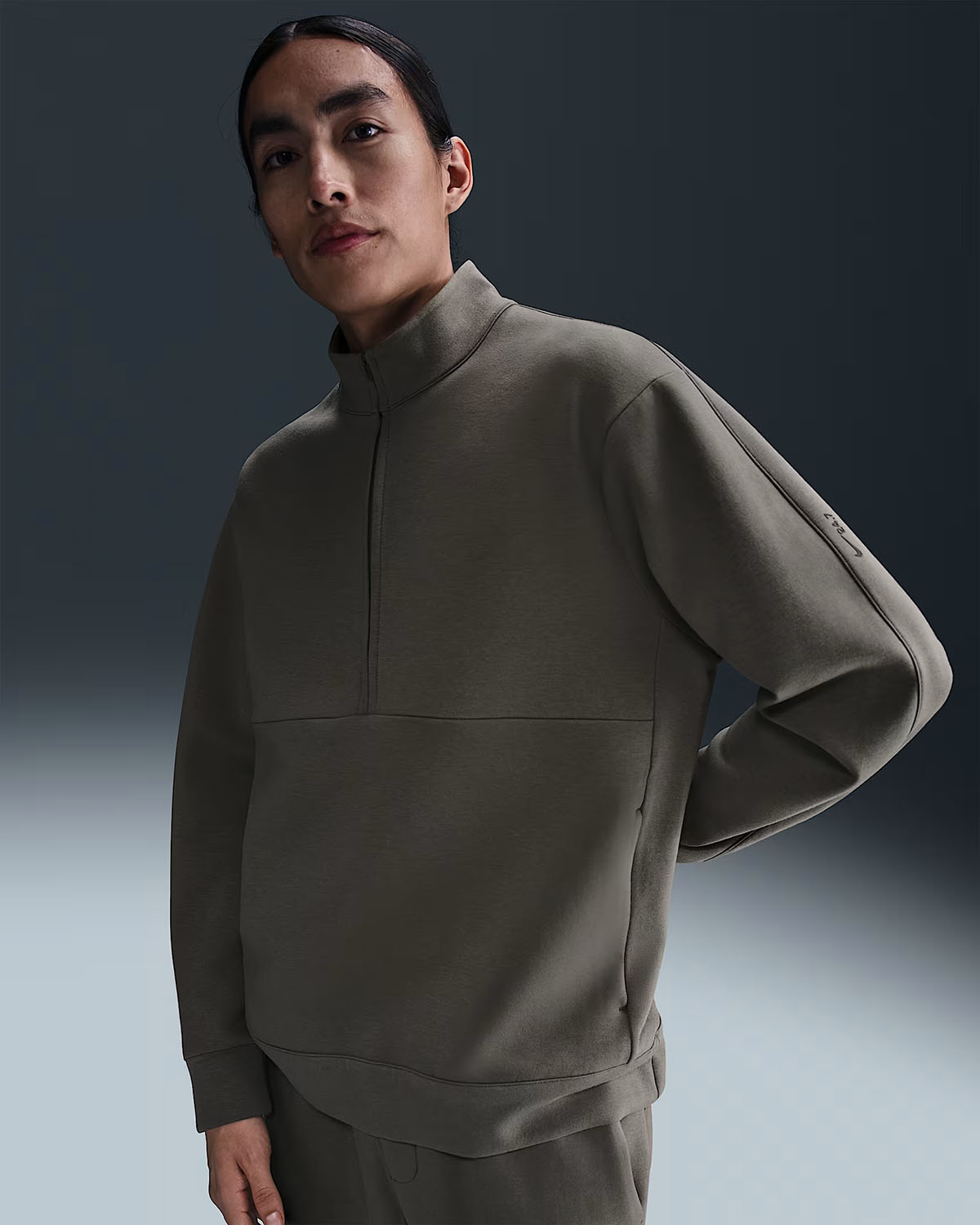 Nike Cave Stone 24 7 Impossibly Soft Mens Half Zip Top