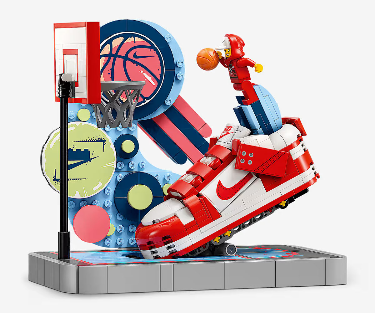 Nike Dunk Trickshot x LEGO Set Building Kit With Mini Figure