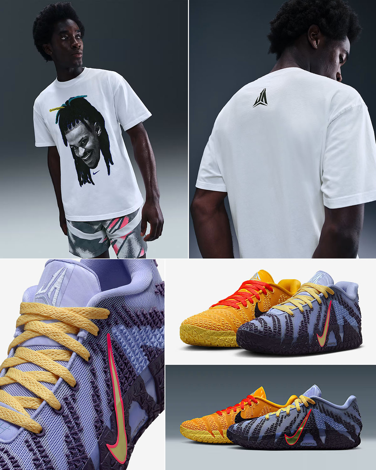 Nike Ja 3 Channel 12 Mens Shoes and White T Shirt Outfit
