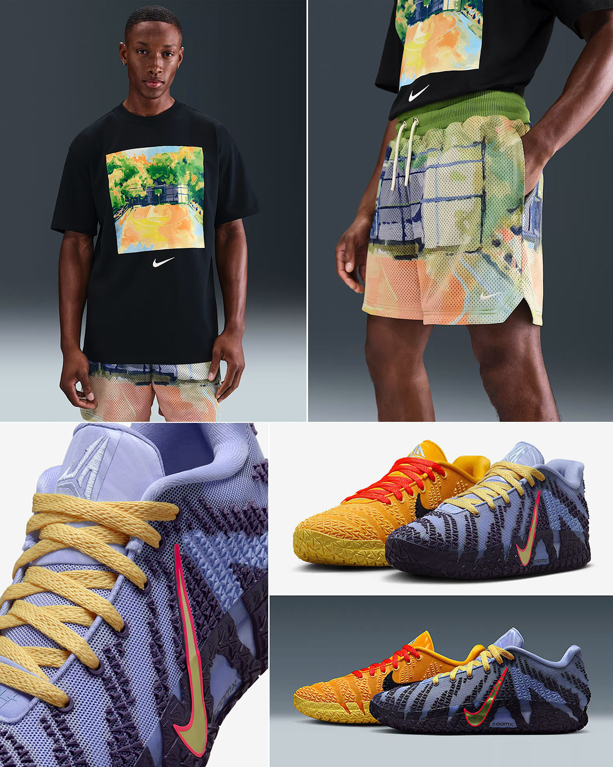 Nike Ja 3 Channel 12 x Nike Basketball T Shirt and Shorts Outfit