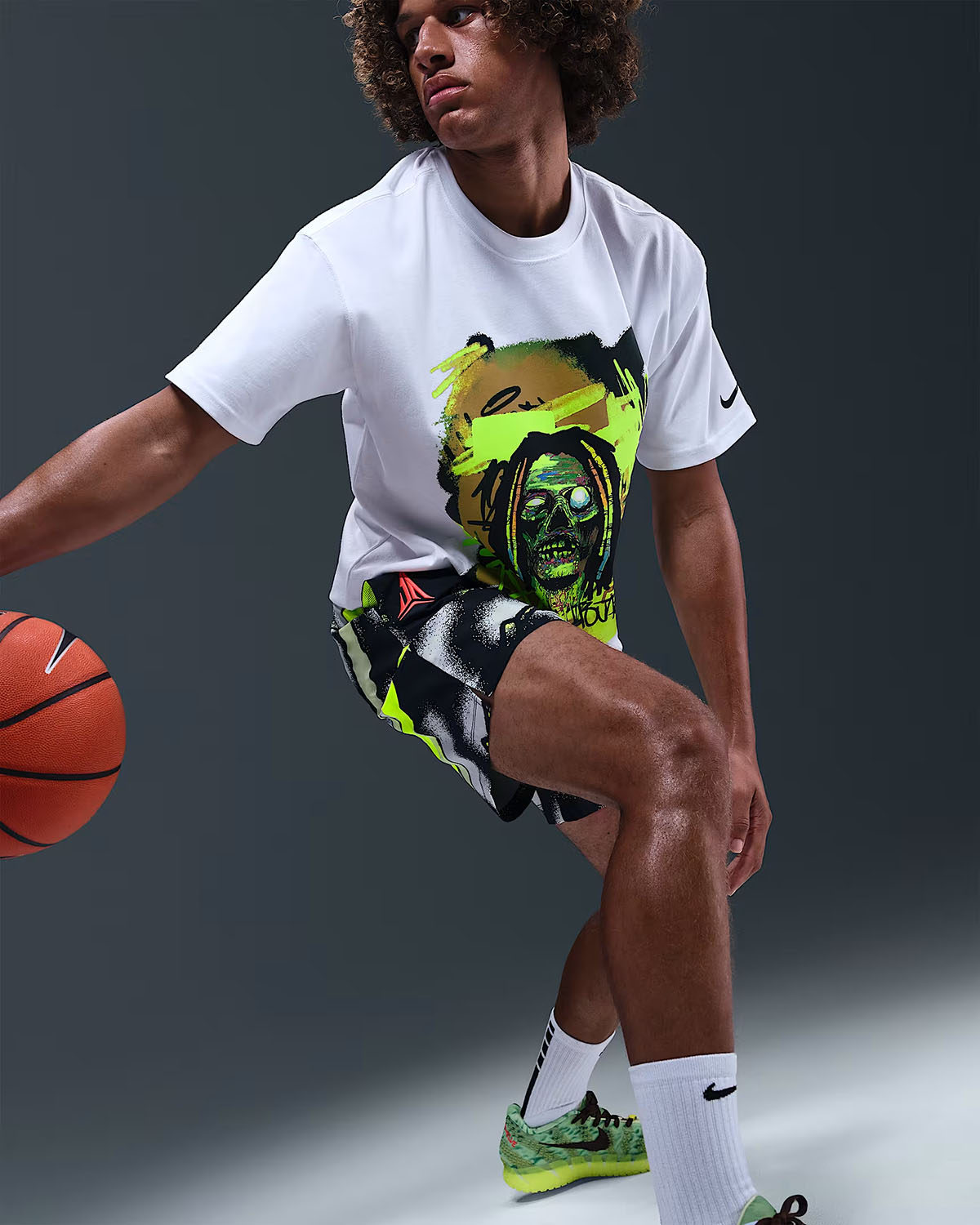 Nike Ja 3 Zombie Halloween Mens Basketball Shorts 1