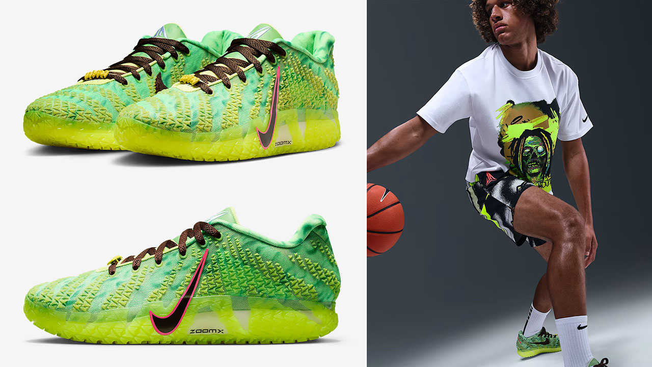 Nike Ja 3 Zombie Halloween Shoes and Outfit