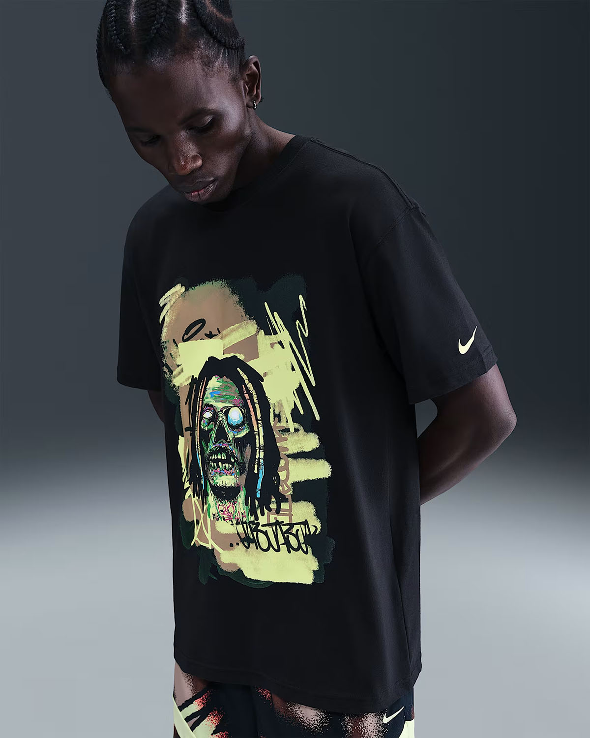 Nike Ja 3 Zombie Mens Black T Shirt