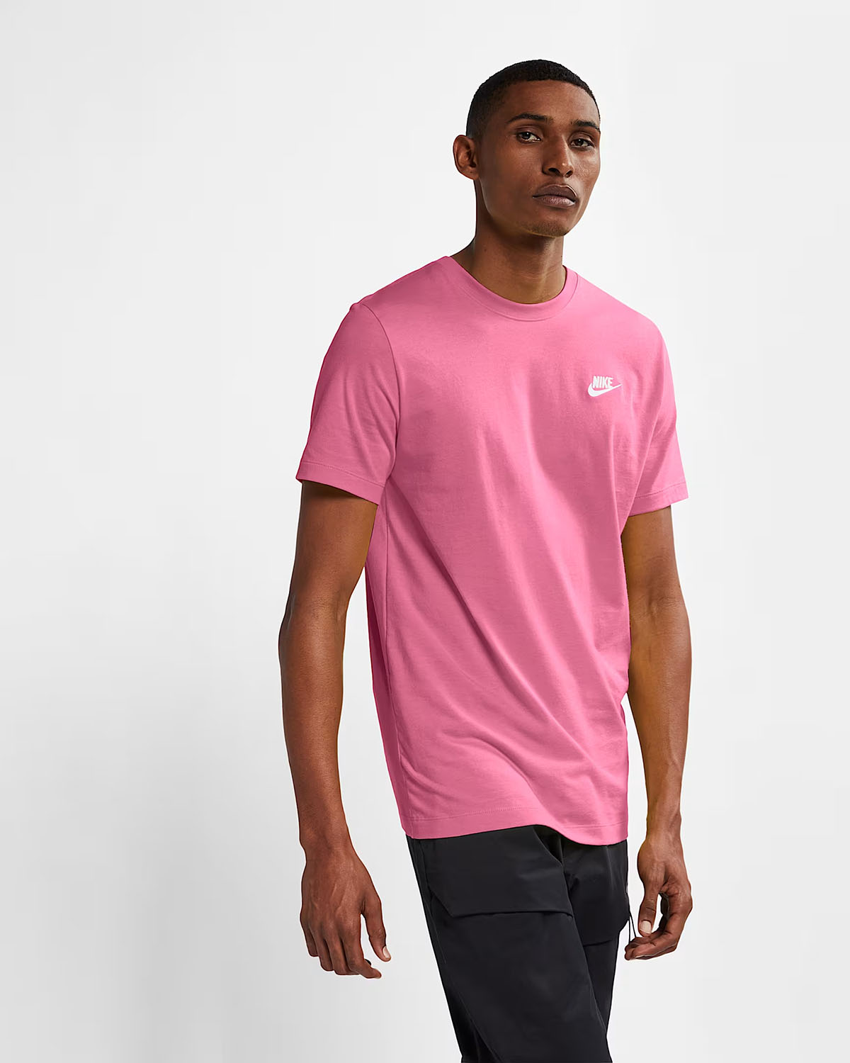 Nike Sportswear Mens Club T Shirt Playful Pink 1