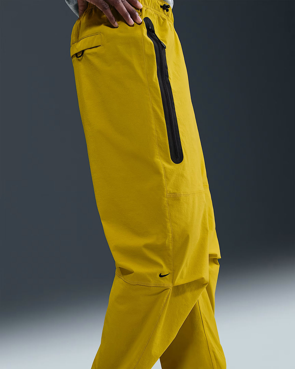 Nike Tech Mens Woven Pants Bright Citron Yellow Black 2