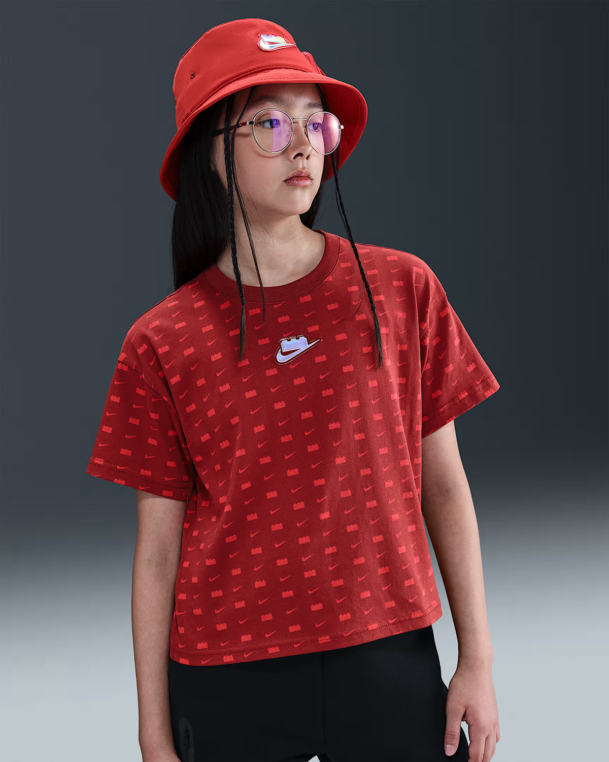 Nike x LEGO Red Kids T Shirt 1