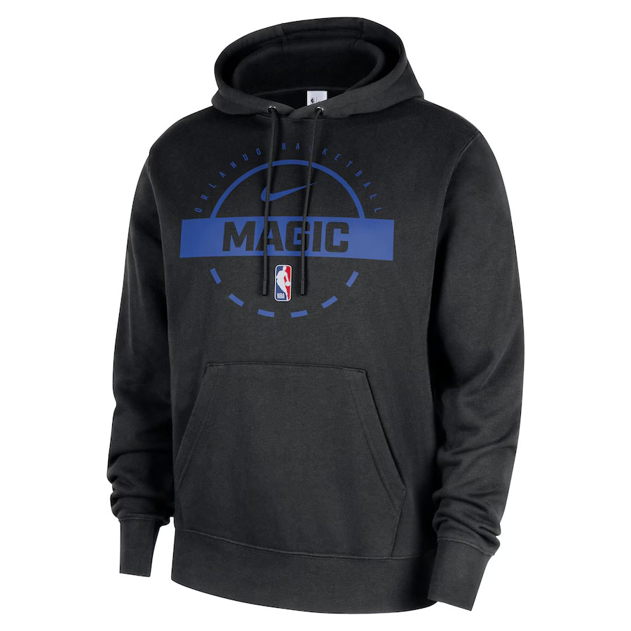 Orlando Magic Nike 2025 26 Authentic Practice Club Pullover Hoodie Black