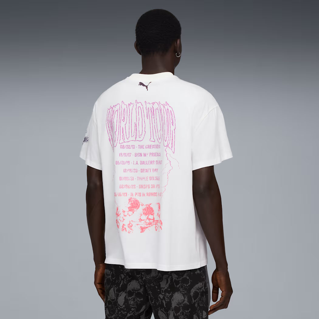 Puma LaMelo Ball World Tour Mens T Shirt White 2