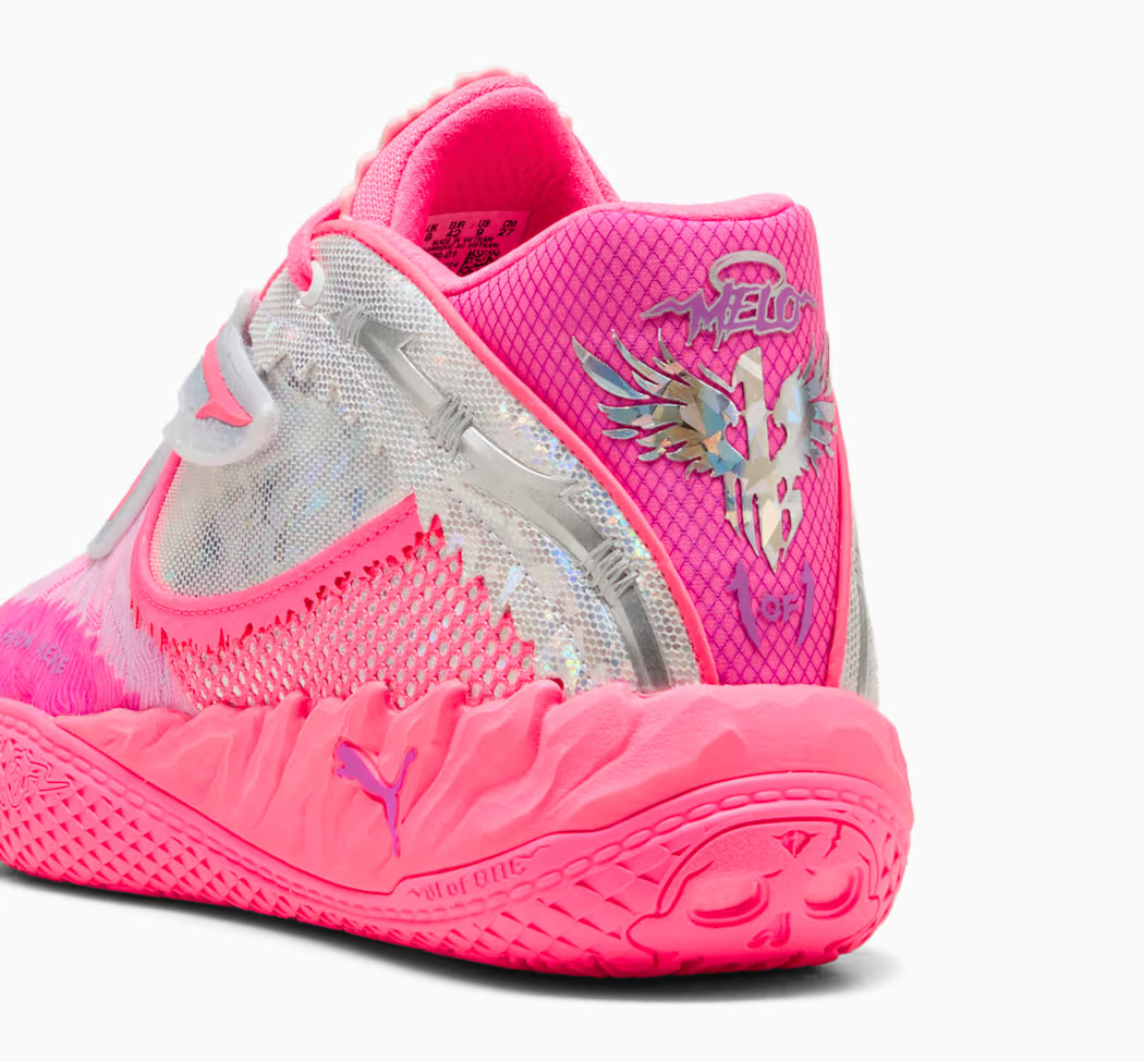 Puma Lamelo Ball MB05 World Tour Pink Mens Basketball Shoes 5