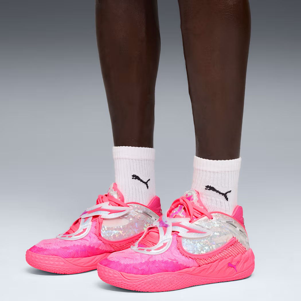 Puma Lamelo Ball MB05 World Tour Pink Mens Basketball Shoes 8