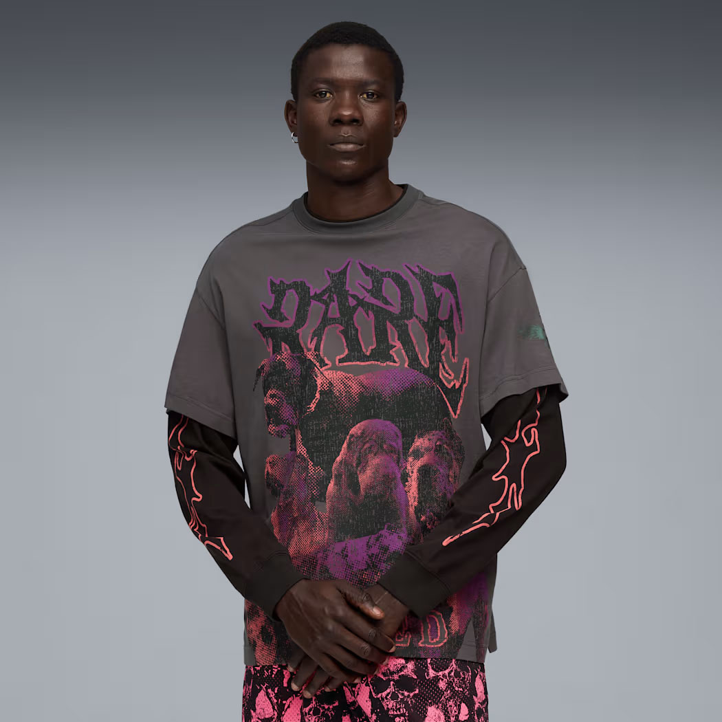 Puma x LaMelo Ball World Tour Mens Long Sleeve T Shirt 1