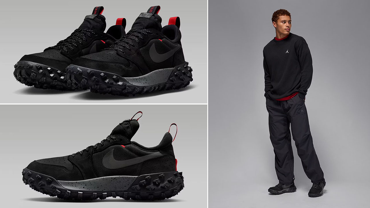 Air Jordan 1 Element Low AT Black Iron Grey Mens Shoes and Outfits