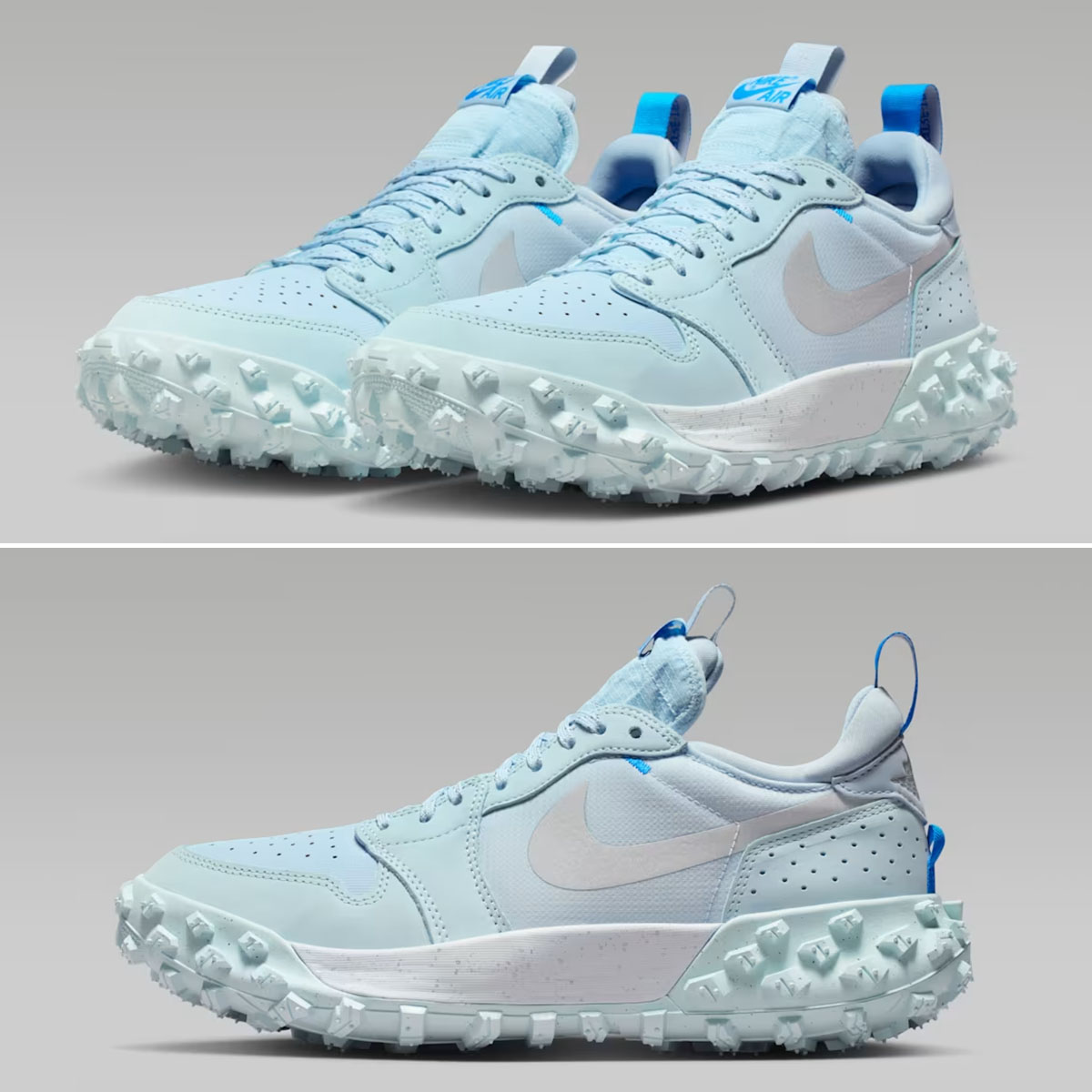 Air Jordan 1 Element Low AT Glacier Blue Pale Blue Light Armory Blue Silver Mens Shoes FV4227-400
