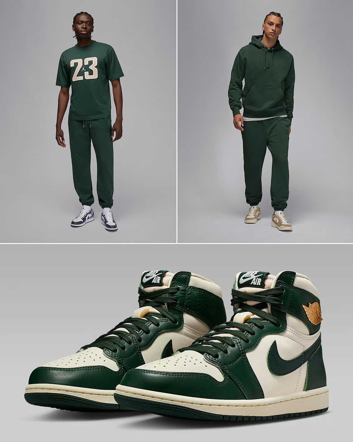 Air Jordan 1 High OG Fir Pro Green Mens Clothing and Outfits