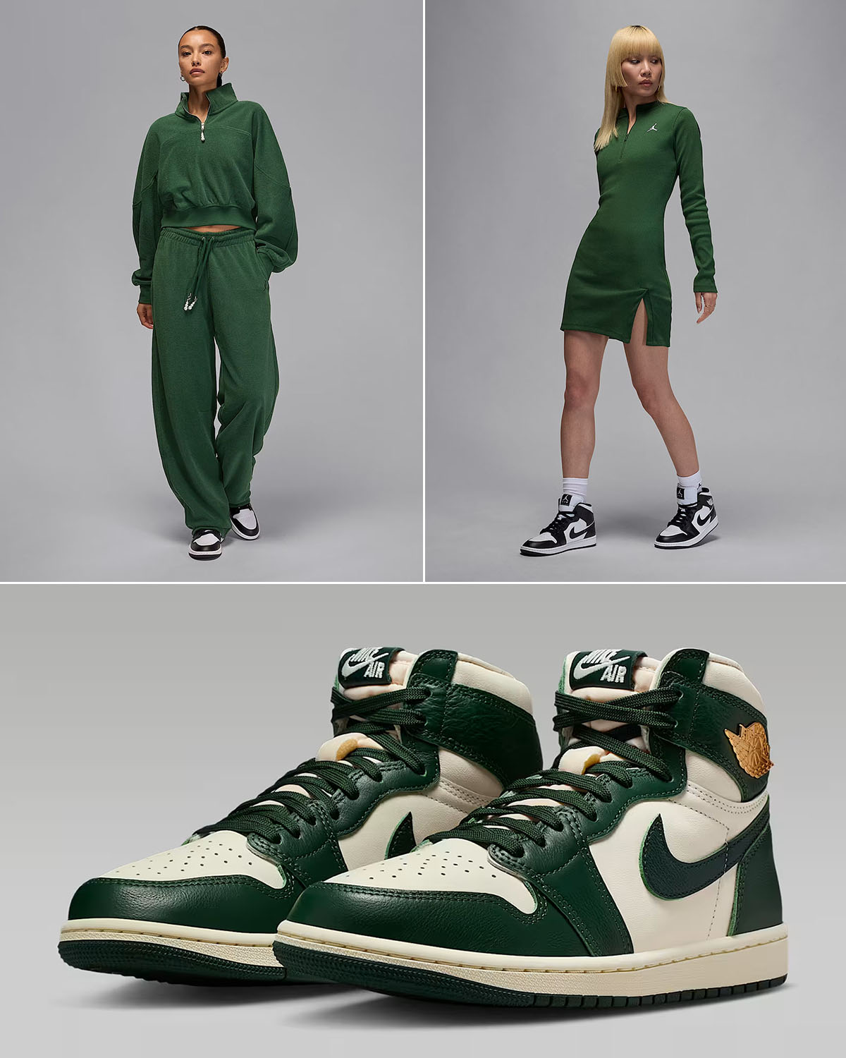 Air Jordan 1 High OG Fir Pro Green Womens Clothing and Outfits