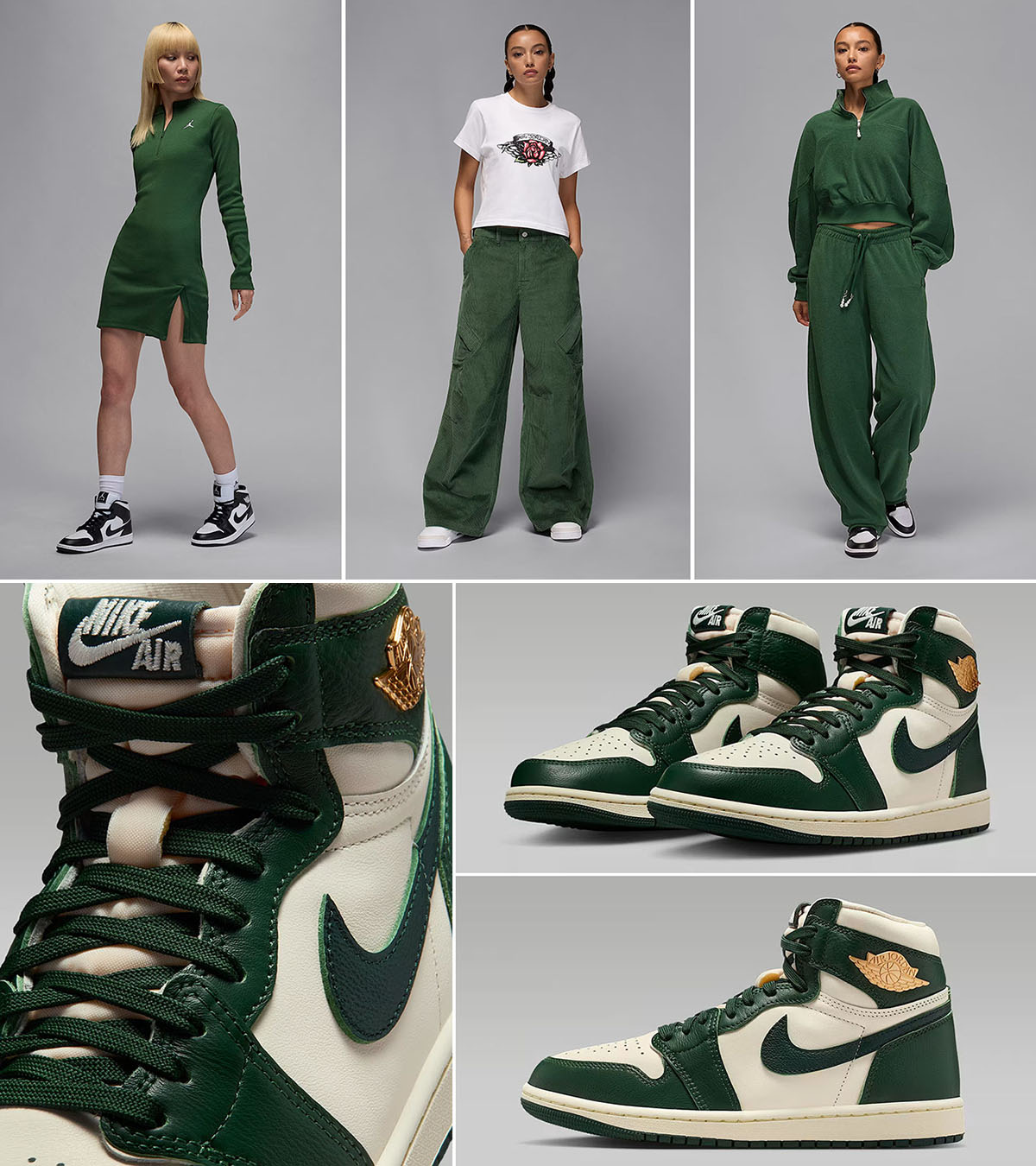 Air Jordan 1 High OG Fir Womens Outfits