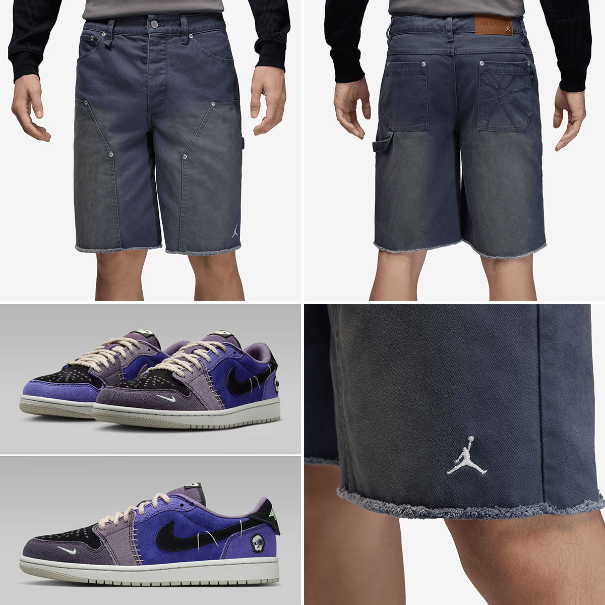 Air Jordan 1 Low OG Zion Voodoo Alternate Sneakers and Shorts Outfit