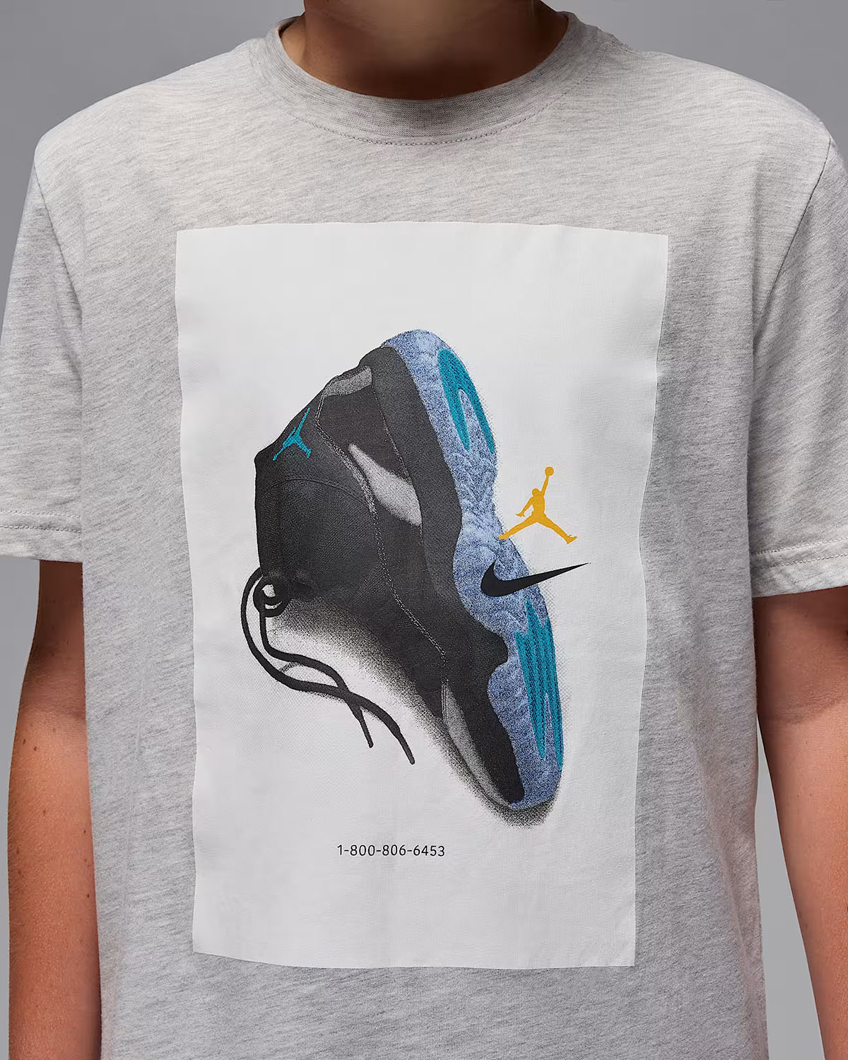 Air Jordan 11 Gamma Blue 2025 Big Kids Grey T Shirt Boys Grade School 2
