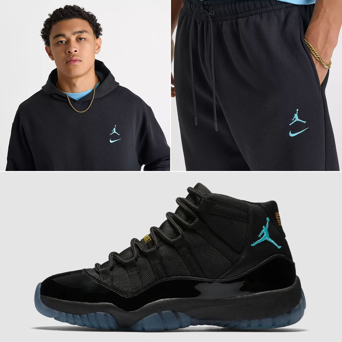 Air-Jordan-11-Gamma-Blue-2025-Shoes-x-Jordan-Swoosh-Brooklyn-Fleece-Mens-Hoodie-and-Jogger-Pants-Outfit-Black-Gamma-Blue