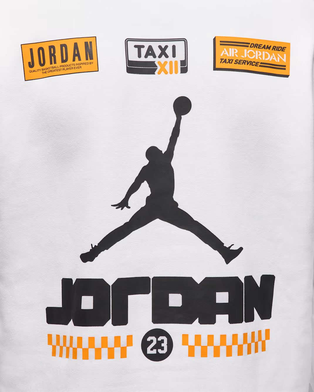 Air Jordan 12 Taxi 2025 Mens Hoodie White 4
