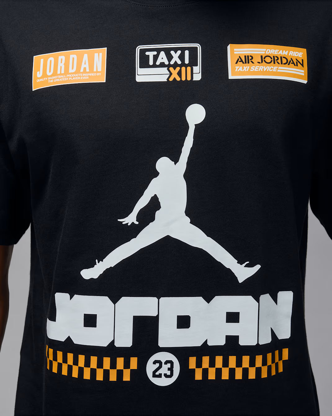 Air Jordan 12 Taxi 2025 Mens T Shirt Black 2