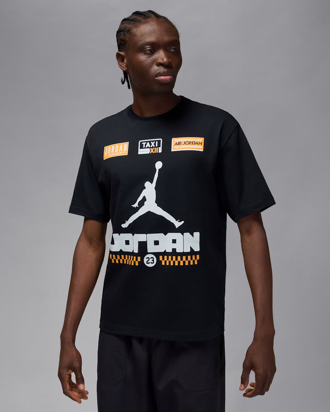 Air Jordan 12 Taxi 2025 Mens T Shirt Black