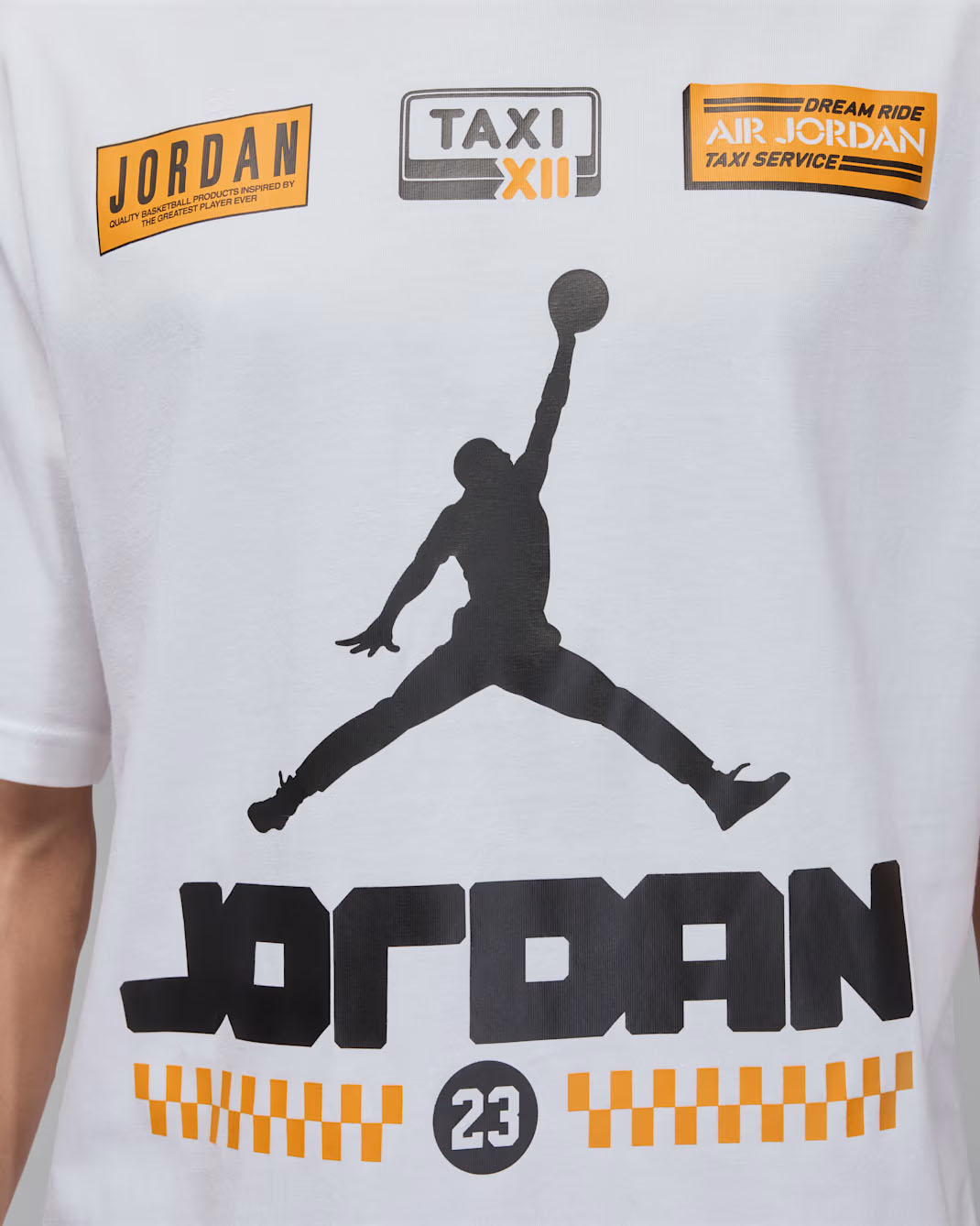 Air Jordan 12 Taxi 2025 Mens T Shirt White 2