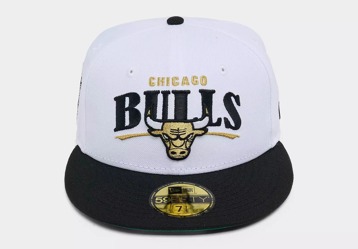 Air Jordan 12 Taxi 2025 New Era Chicago Bulls 59FIFTY Hat Fitted Cap 3