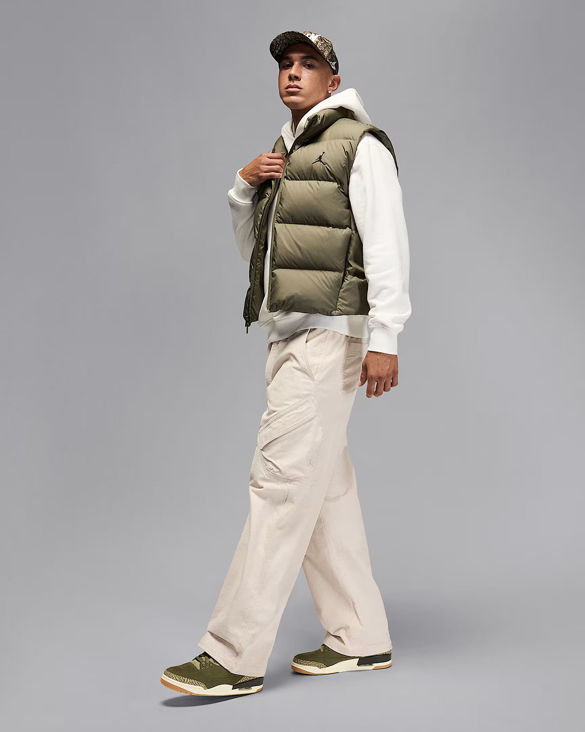 Air Jordan 3 Family Affair Medium Olive Shoes and Outfit