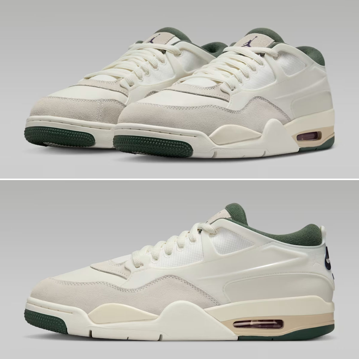 Air Jordan 4 RM Sail Light Cream Midnight Green Dark Raisin Mens Shoes FQ7939-105