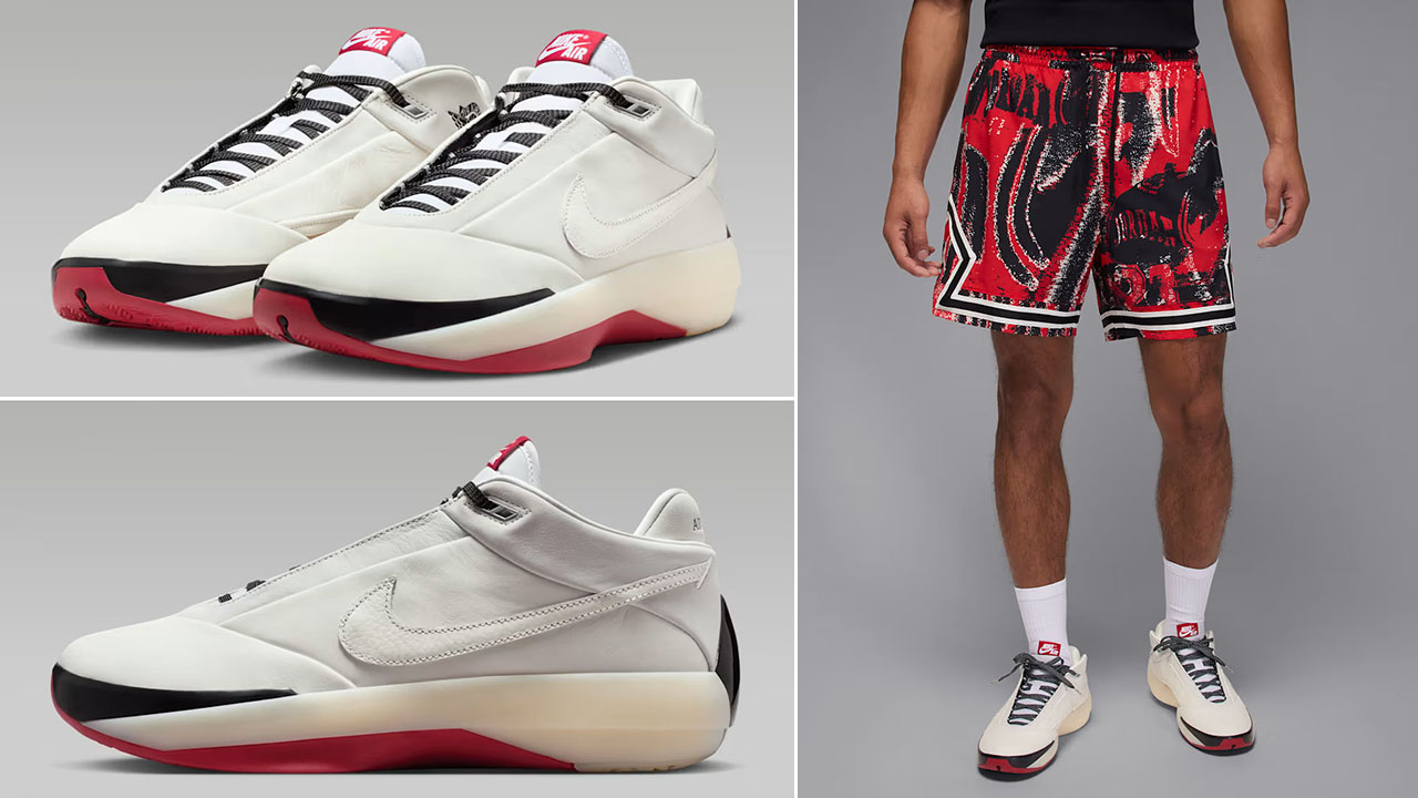 Air Jordan 40 Chicago Shoes and Shorts Outfit 1