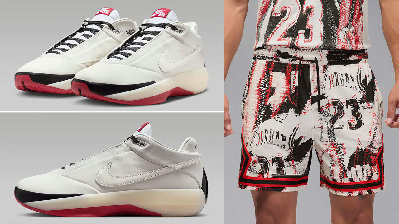 Air Jordan 40 Chicago Shoes and Shorts Outfit 2