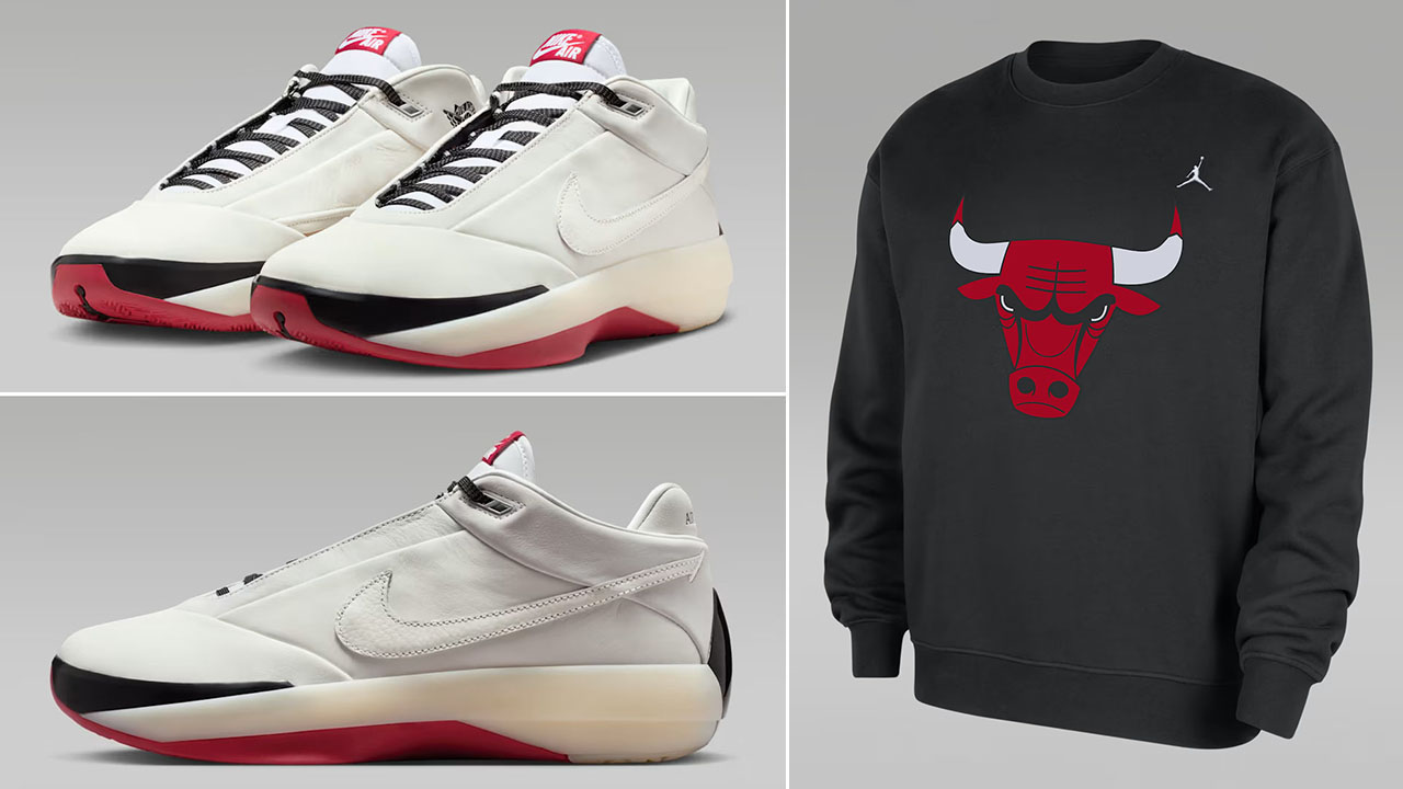 Air Jordan 40 Chicago Shoes x Jordan Chicago Bulls Statement Essentials NBA Sweatshirt Outfit