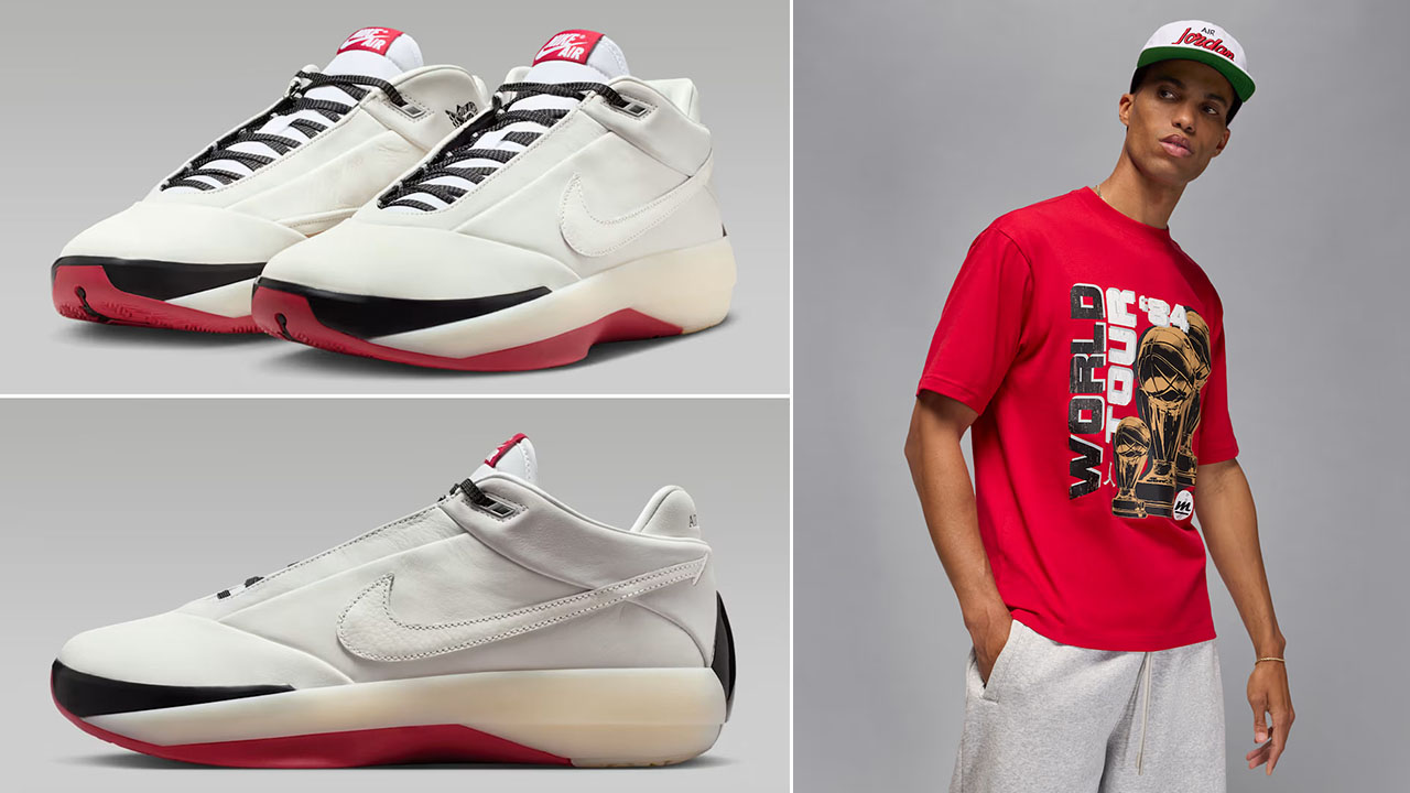 Air Jordan 40 Chicago Shoes x Jordan Mens World Tour T Shirt Outfit