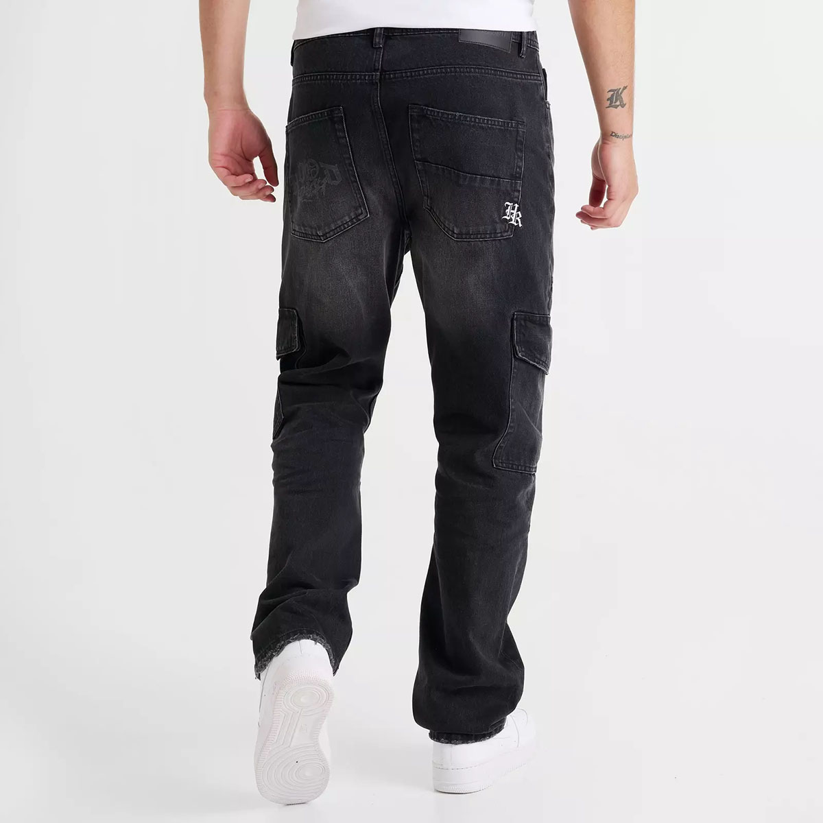 Hoodrich Force Straight Loose Denim Jeans Black 2