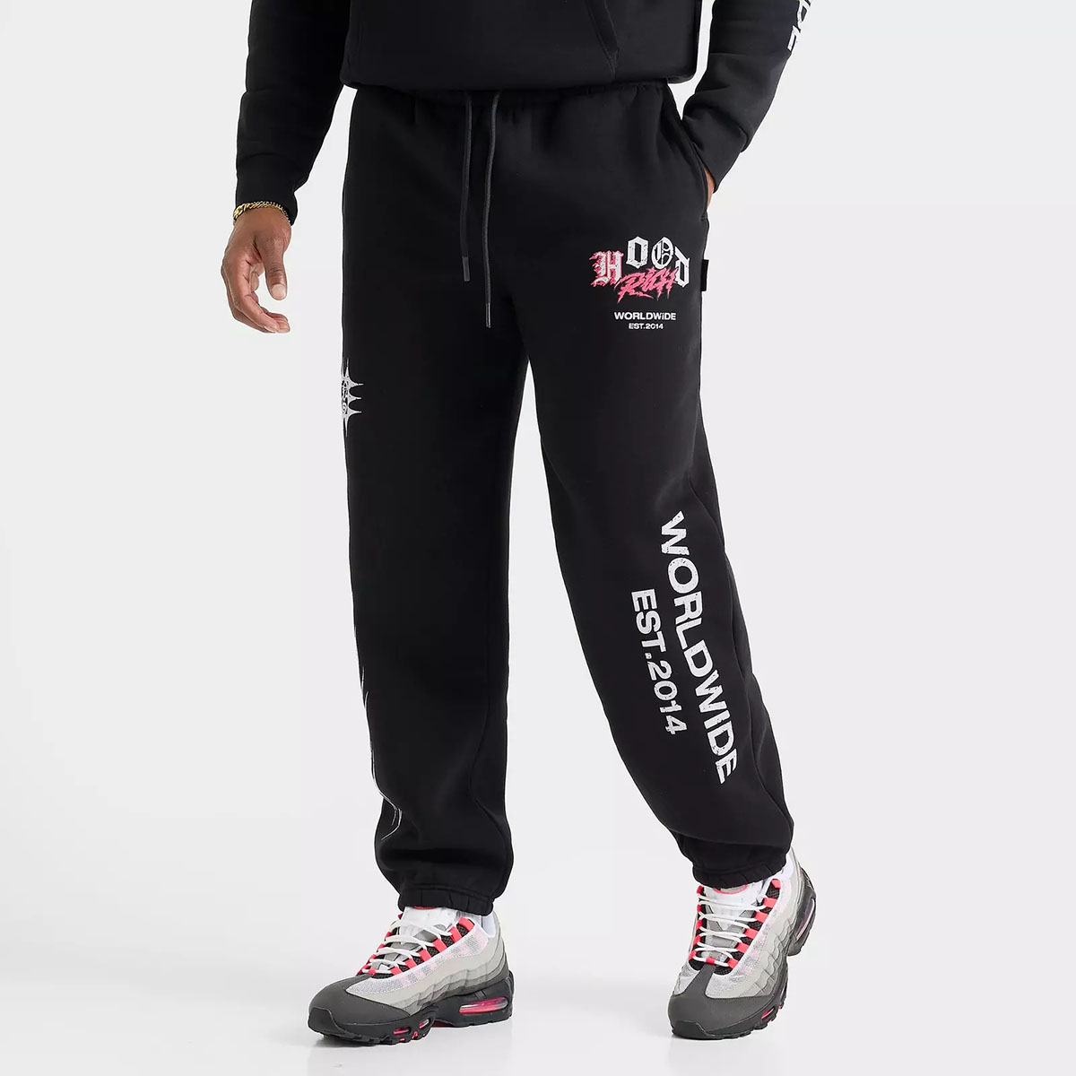 Hoodrich Vertigo Jogger Pants Black Pink