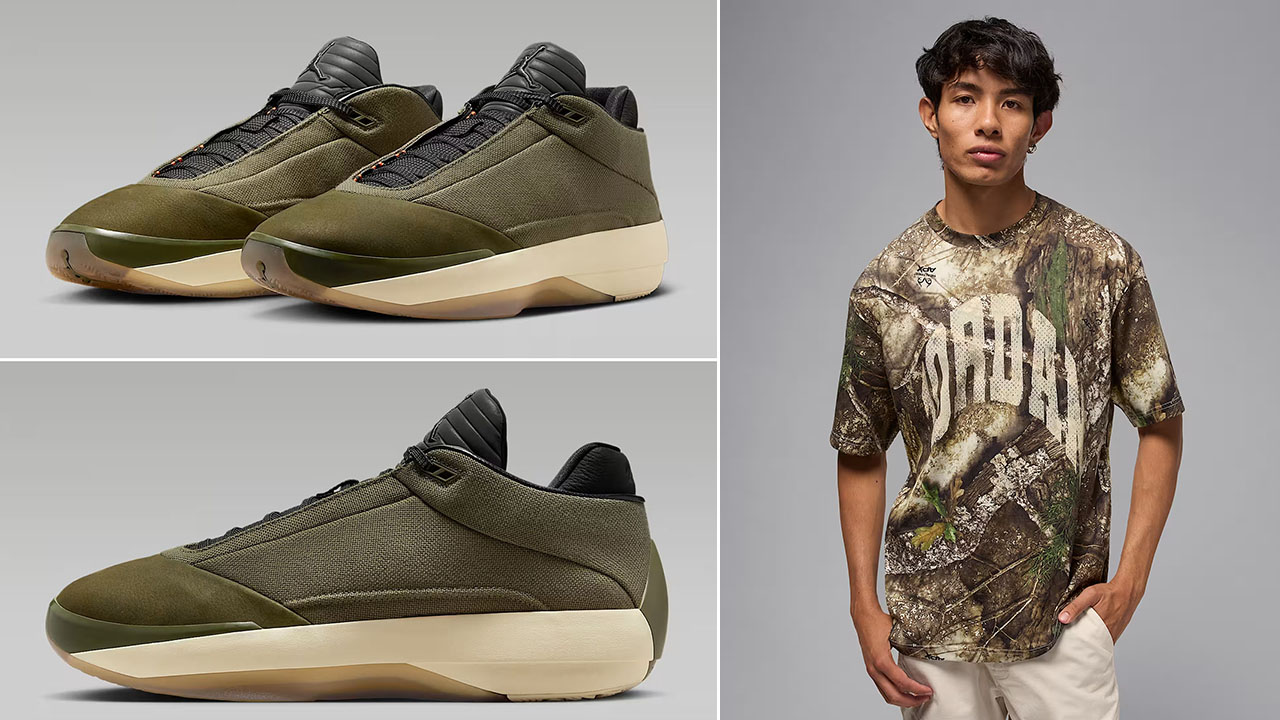 How to Style the Air Jordan 40 Heritage Medium Olive Shoes With Matching Outfits