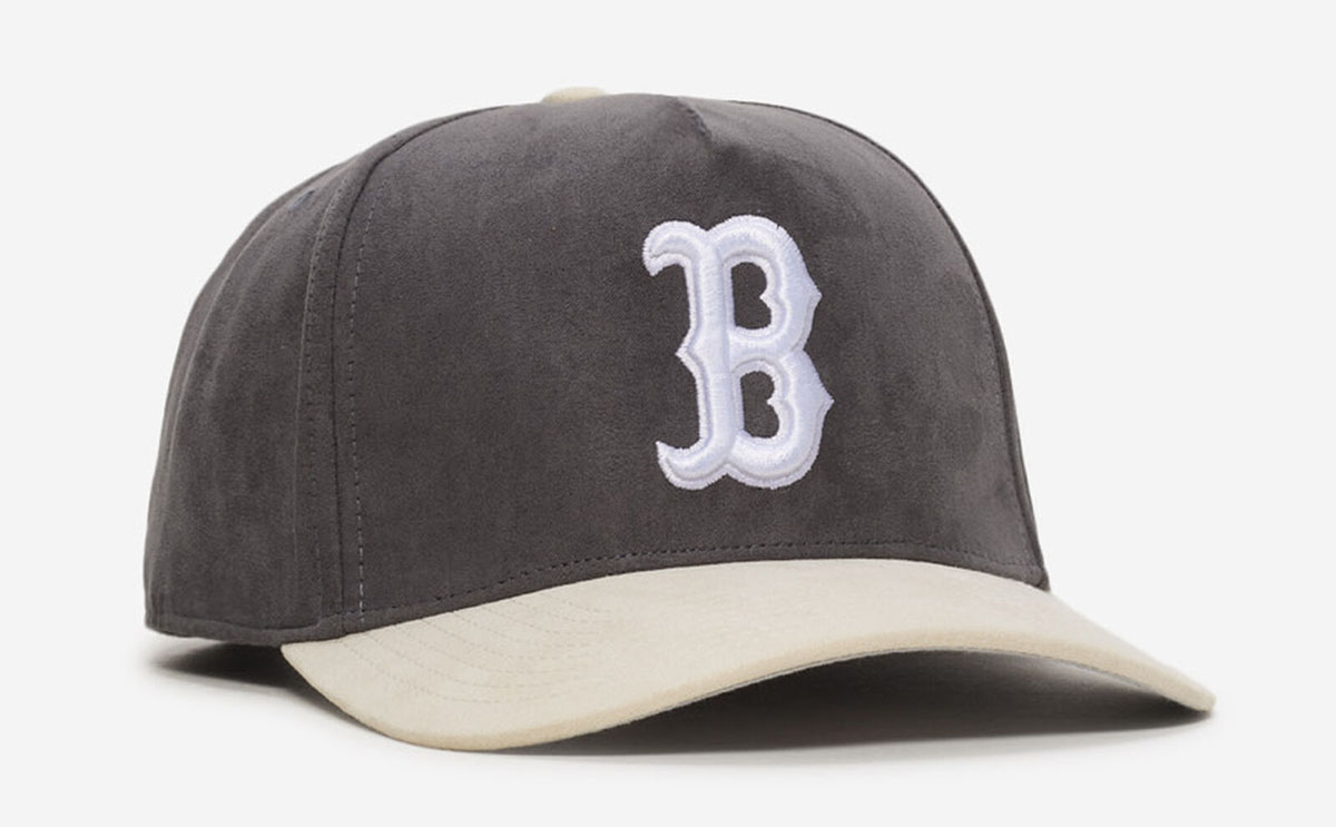 Jordan 4 Cave Stone Boston Red Sox Hat Mitchell Ness Snapback Cap