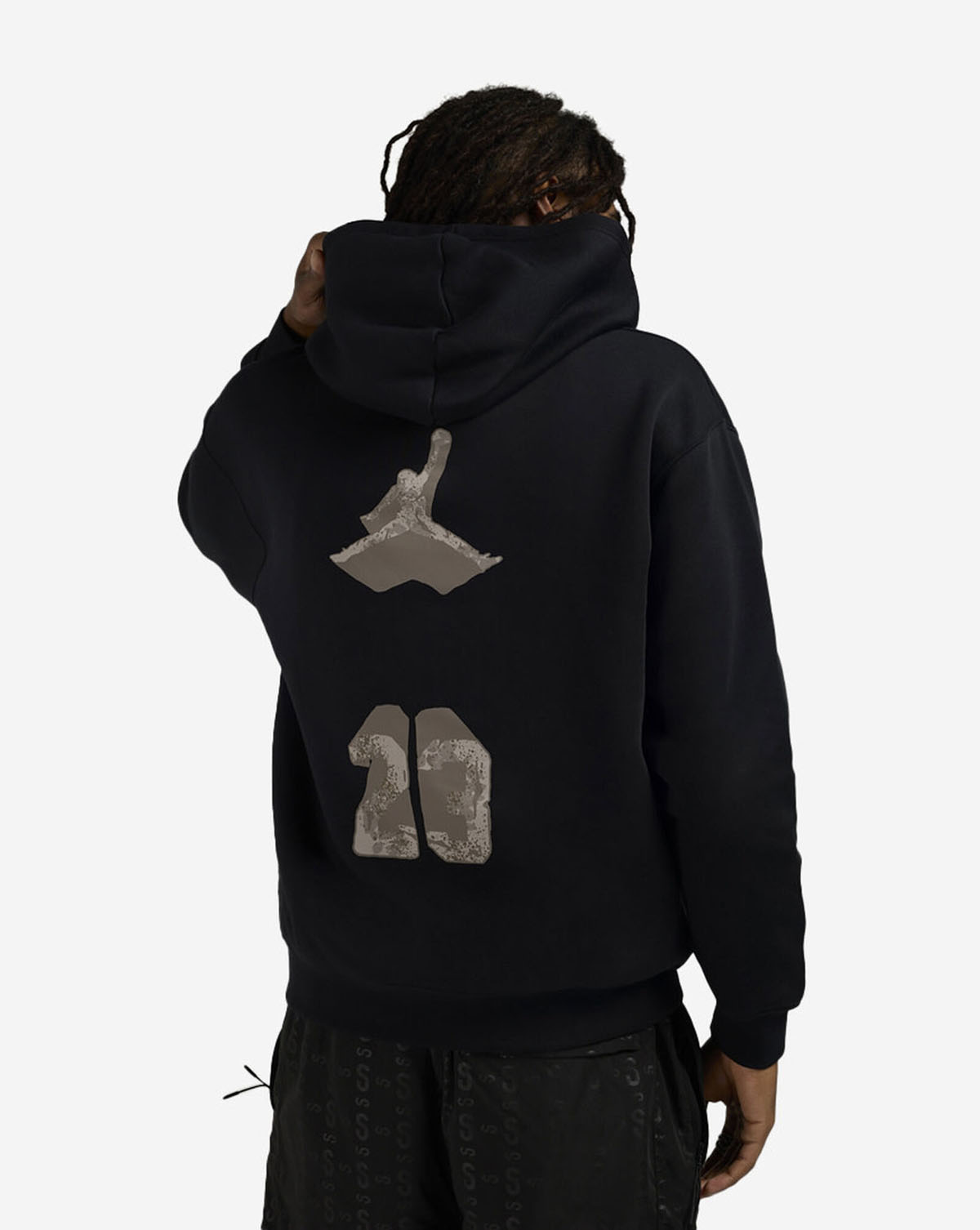 Jordan 4 Cave Stone Mens Black Hoodie 2