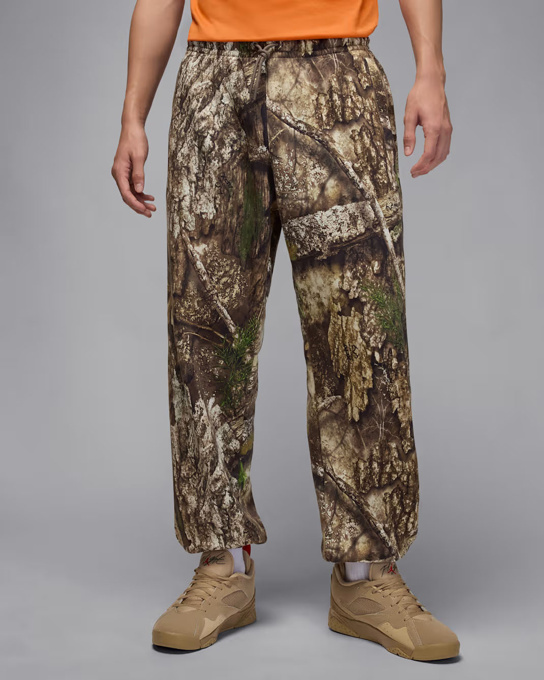 Jordan Brooklyn Mens Fleece Realtree Pants Medium Olive 1