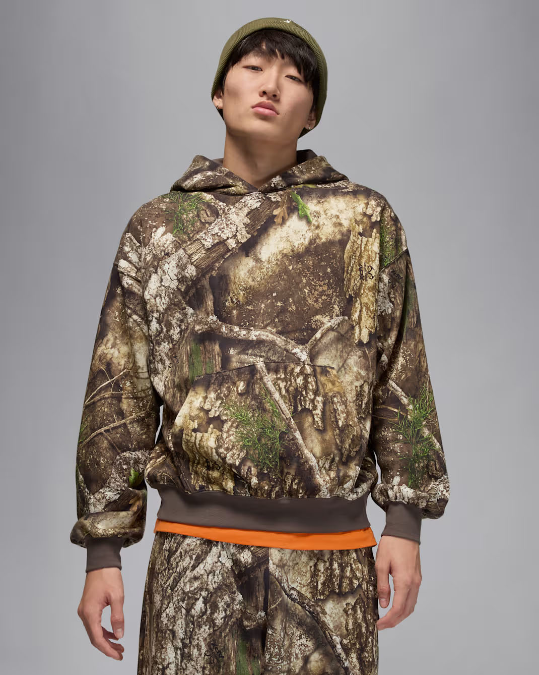 Jordan Brooklyn Mens Fleece Realtree Pullover Hoodie Medium Olive 1