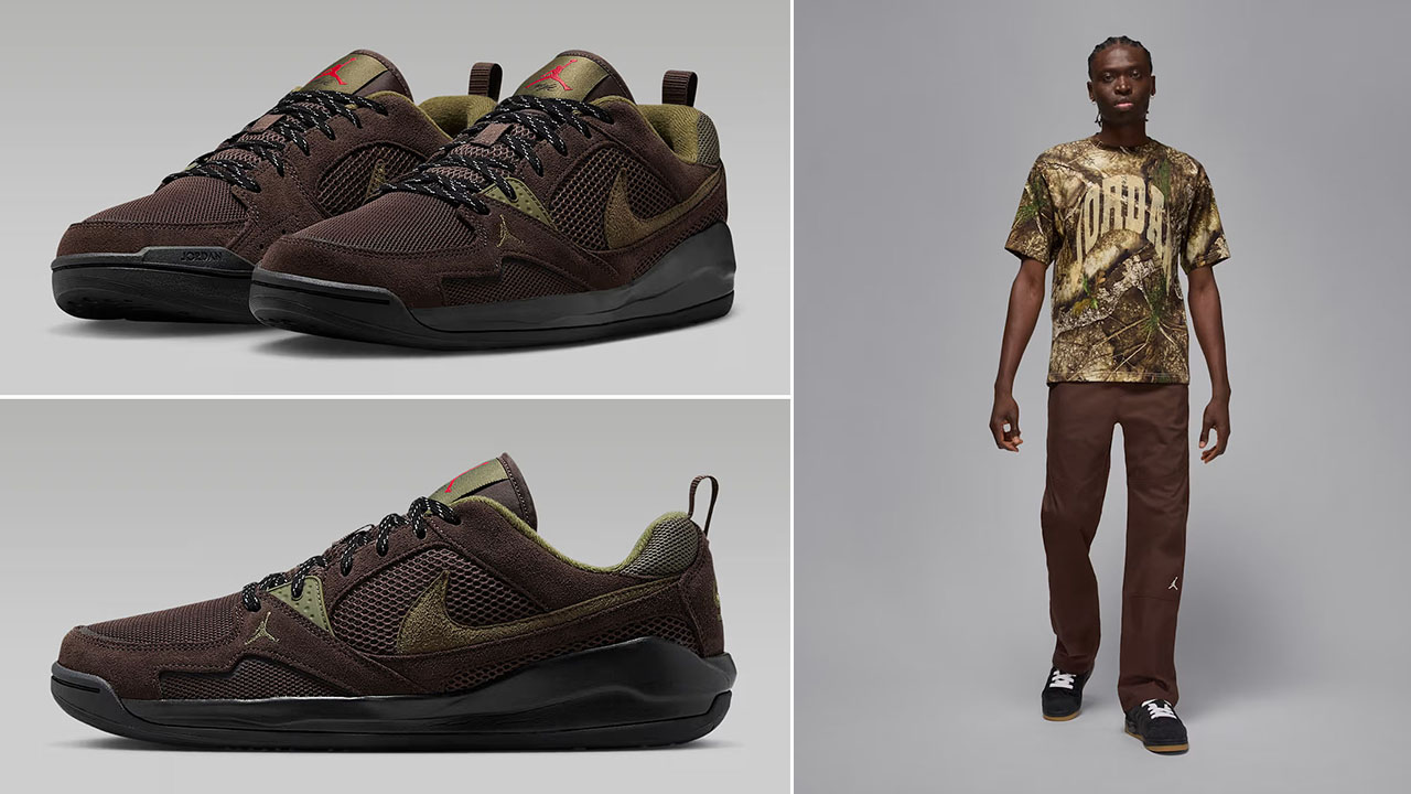 Jordan CMFT Era Baroque Brown Medium Olive Shoes Shirt Pants Outfit