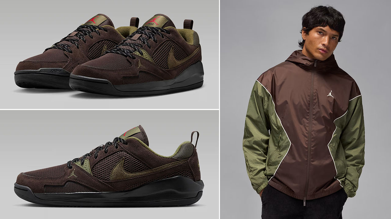 Jordan CMFT Era Baroque Brown Medium Olive Sneakers and Outfits