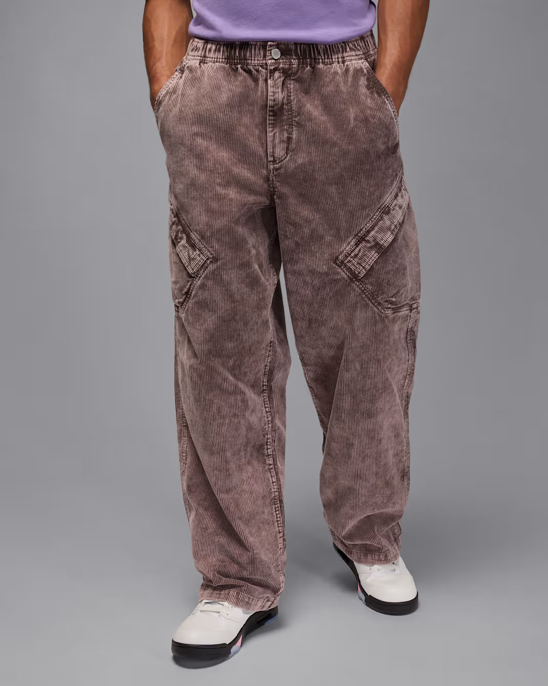 Jordan Flight Chicago Mens Corduroy Pants Baroque Brown 1