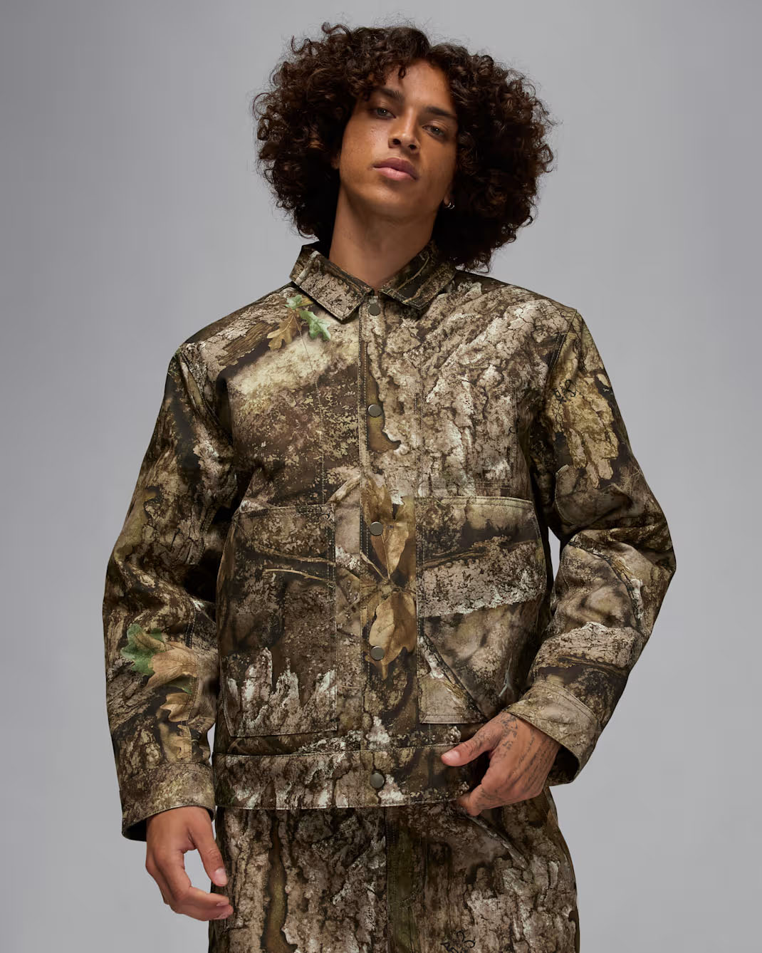 Jordan Flight Chicago Mens Realtree Camo Jacket Medium Olive 1