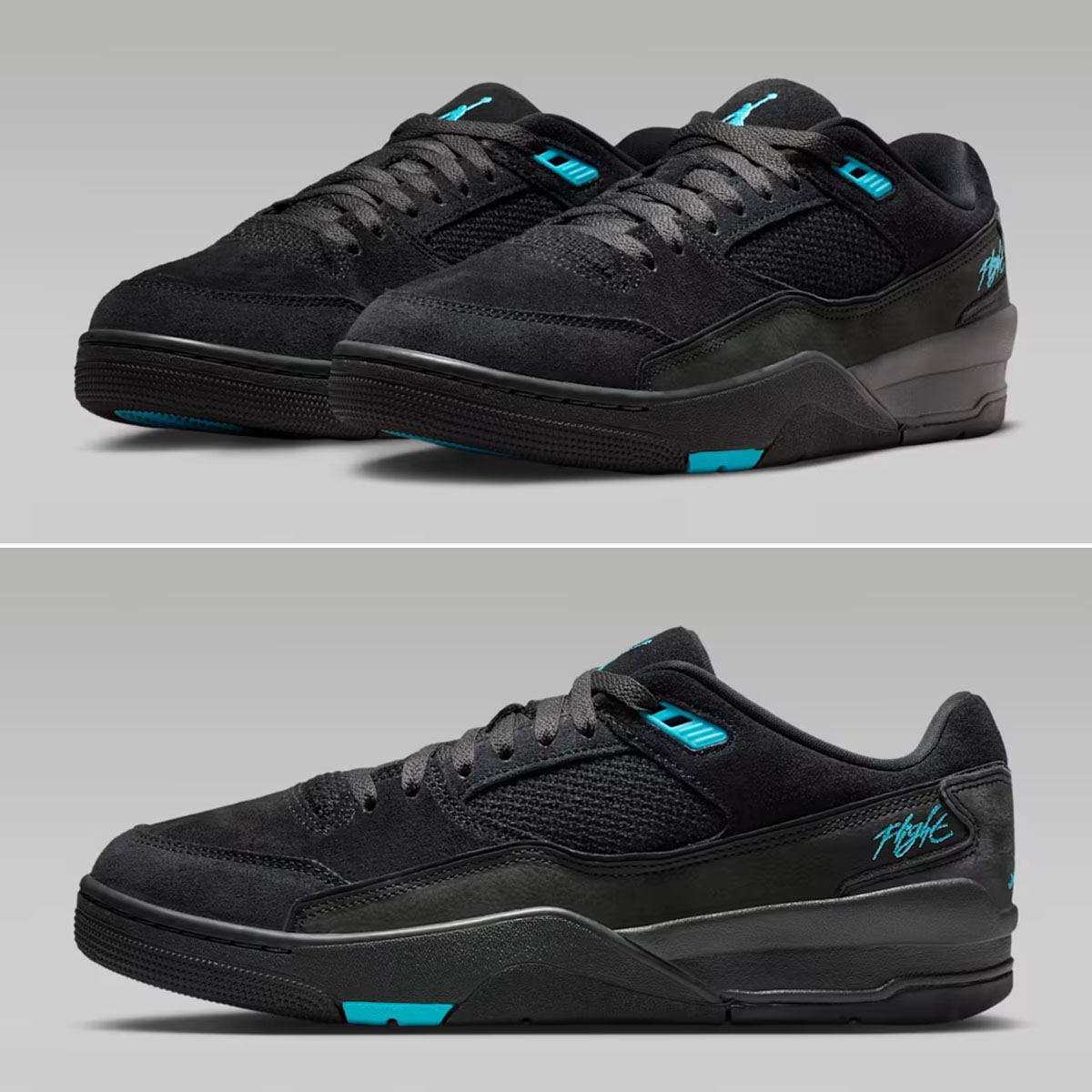 Jordan Flight Court Black Gamma Blue Mens Shoes HF3255-040